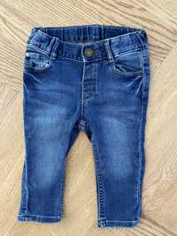 Miekkie jeansy niemowlęce H&M rozmiar 74