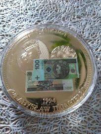 Medal z wizerunkiem banknotów polskich + certyfikat