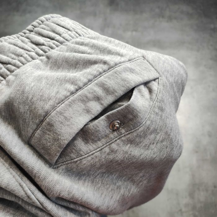 MĘSKIE Spodnie Dresy Sportowe Bawełna Haft Logo Nike Casual Szare Gym