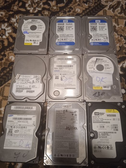 Жесткие диски 80/120/160/500 gb