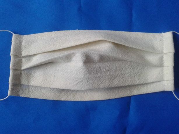 maseczka maska 1-warstwowa z surówki bawełnianej wielorazowa