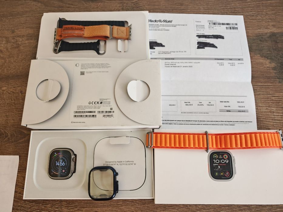 Apple Watch ultra 2 49MM Natural Titanium Seminovo C/Garantia Aceito R