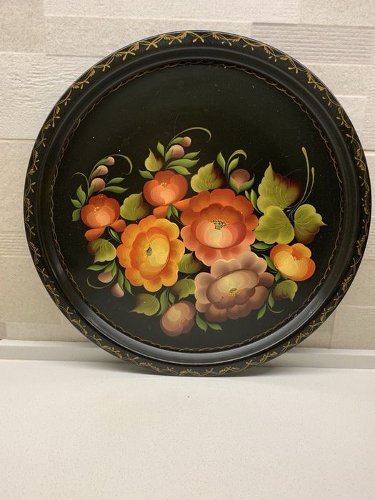 Декоративное блюдо (Рождество, Петриковка)