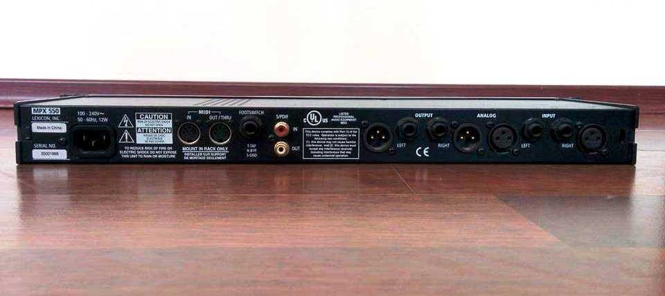 Procesor efektowy Lexicon MPX550
