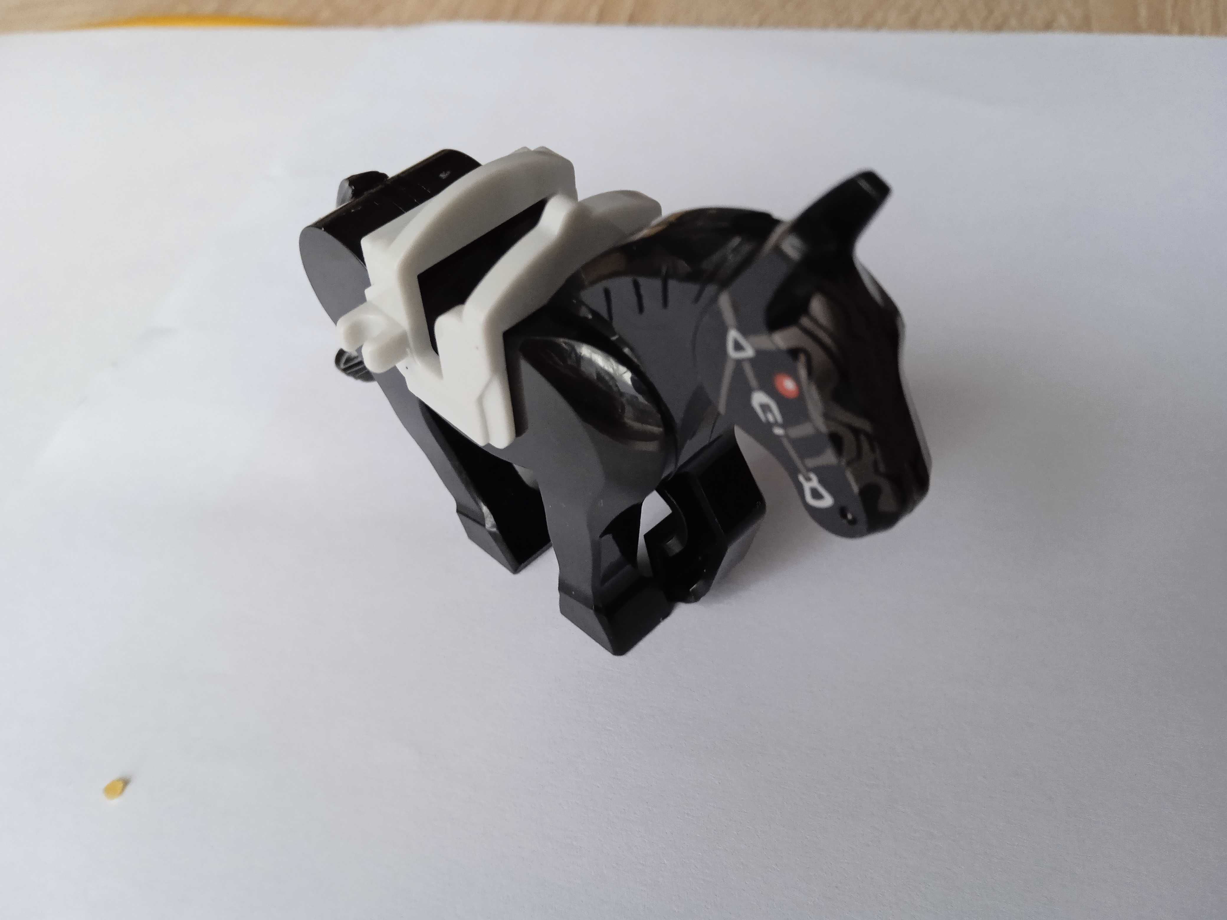 Koń czarny z siodłem kompatybilne z Lego, Cobi