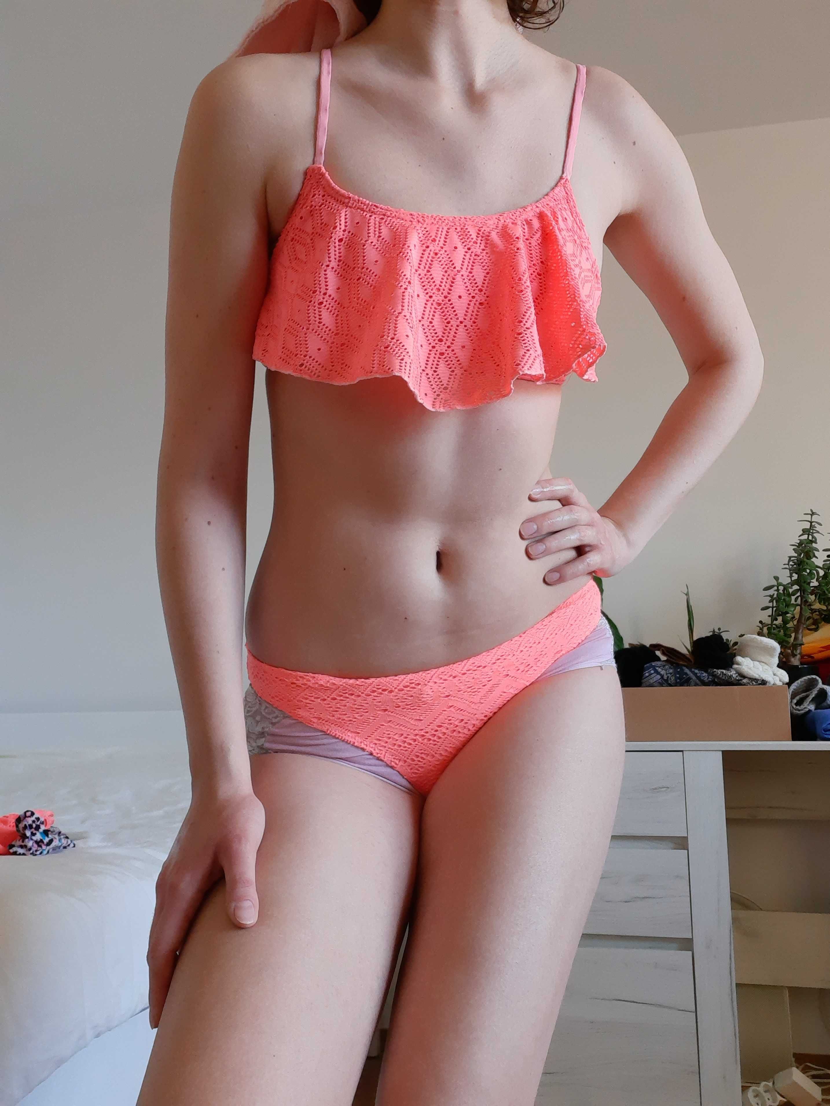 Sportowe bikini S różowe