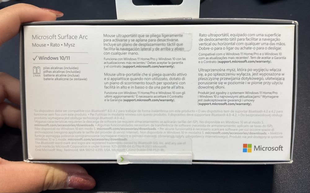 Arc Mouse Microsoft – Design Moderno, Dobrável e Portátil