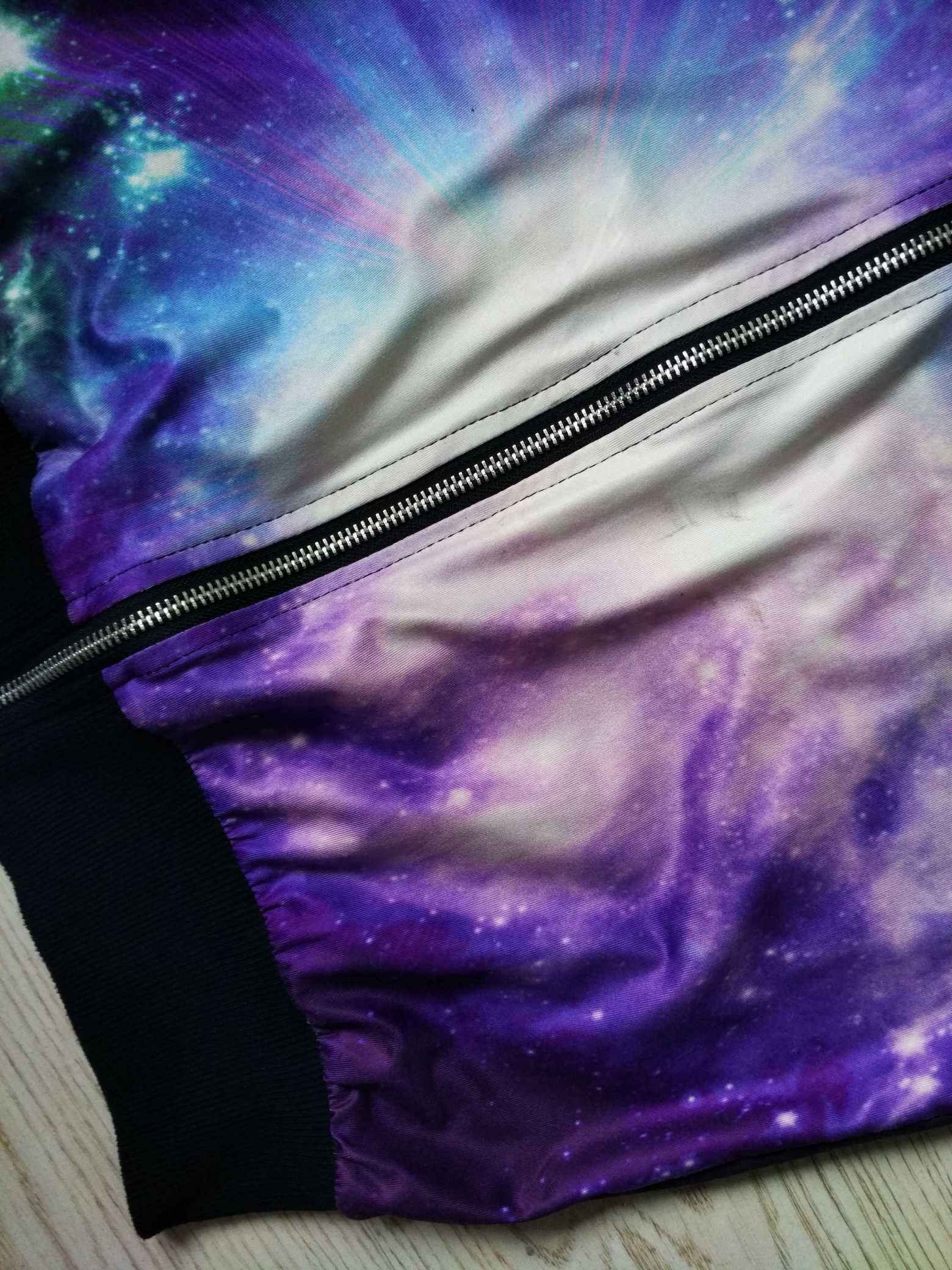 Bluza bomberka kurteczka galaxy kosmos r 36 38 S/M