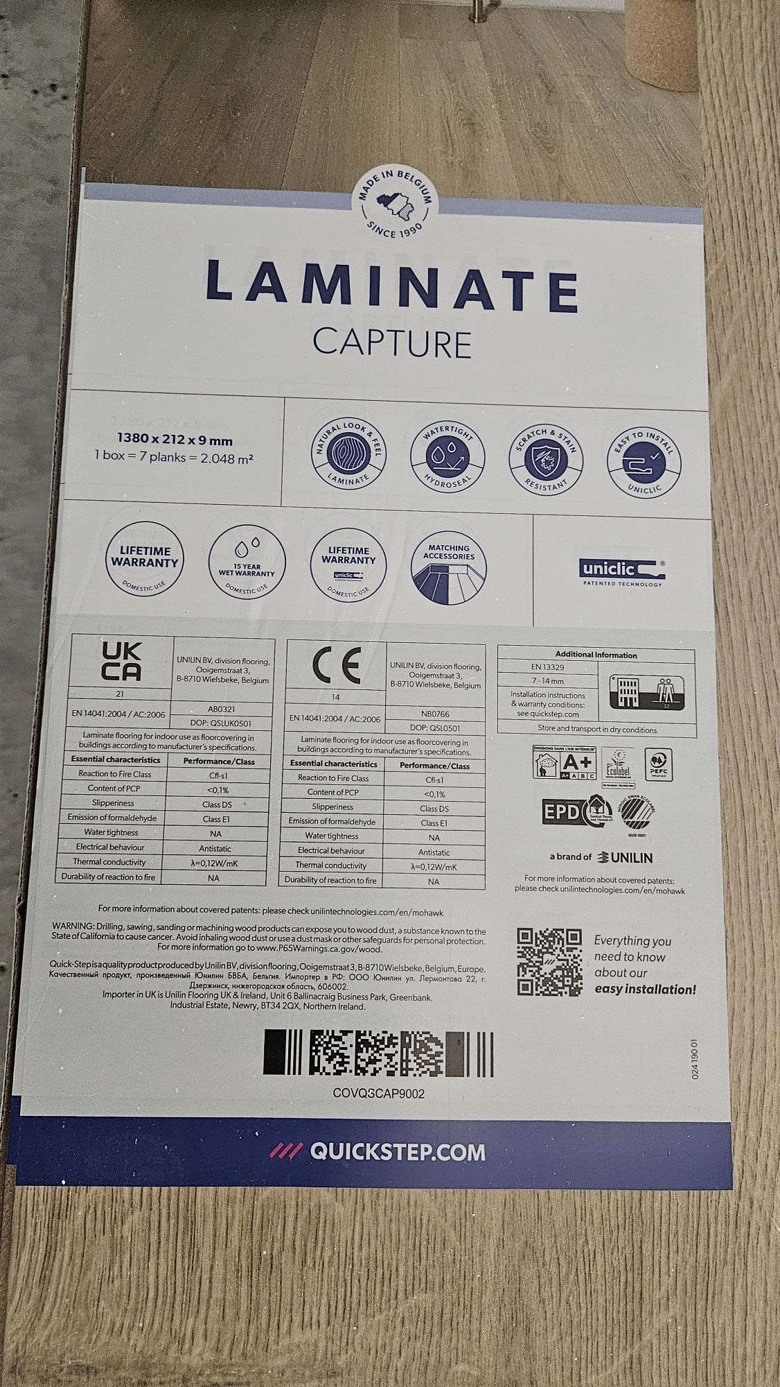 NOWE Panele podłogowe Quick-Step SIG4763 Capture Dąb szczotkowany