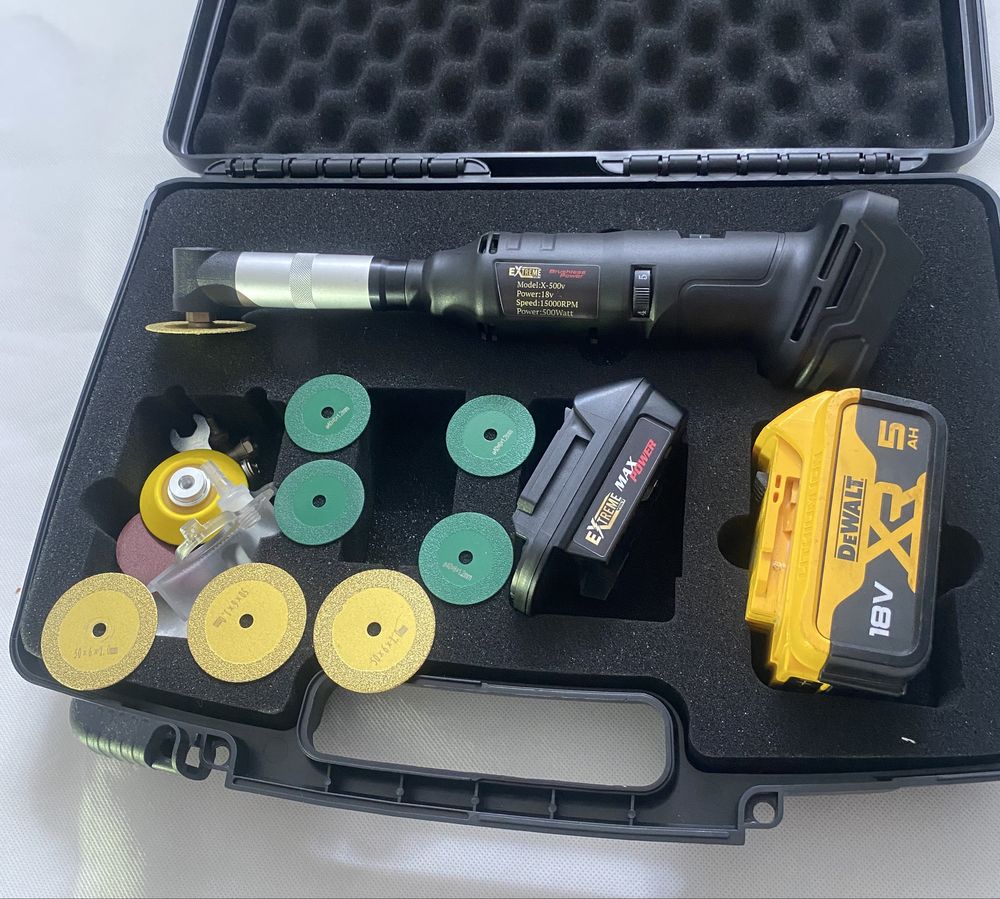 Szlifierka Kątowa Mini Pasuję do akumulatora Dewalt/Makita/Milwaukee