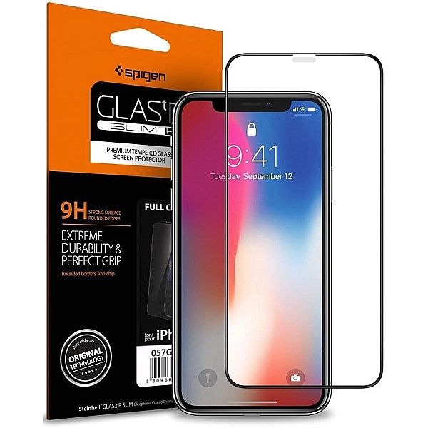 Szkło Hartowane Spigen Glass Fc Iphone X/Xs Black