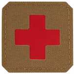 M-Tac Naszywka medyczna Patch Medic Cross Laser Cut Coyote/Red