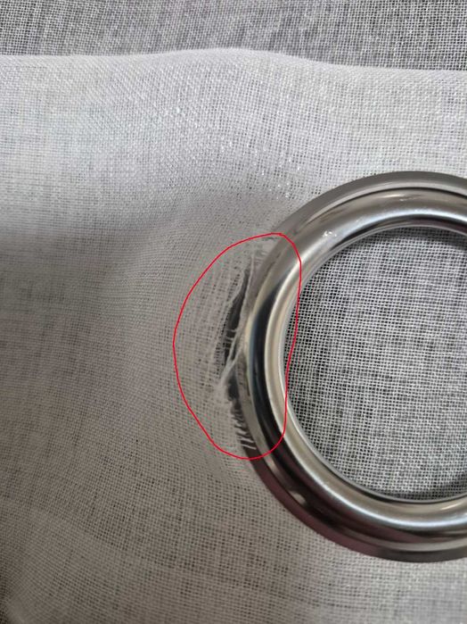 Mrtrees zasłony biało szare na przelotkach 2 szt. 140x260cm