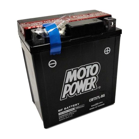 Akumulator motocyklowy Moto Power CBTX7L-BS YTX7L-BS 12V 6Ah