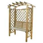 Pergola ŁAWECZKA BABUNI ławka drewniana