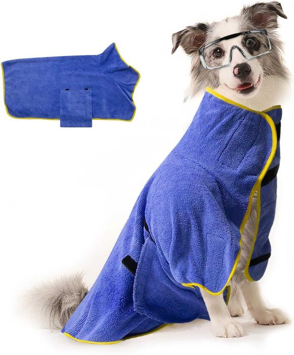 Ręcznik kąpielowy szlafrok dla psa M AovYoo shih tzu mops szpic