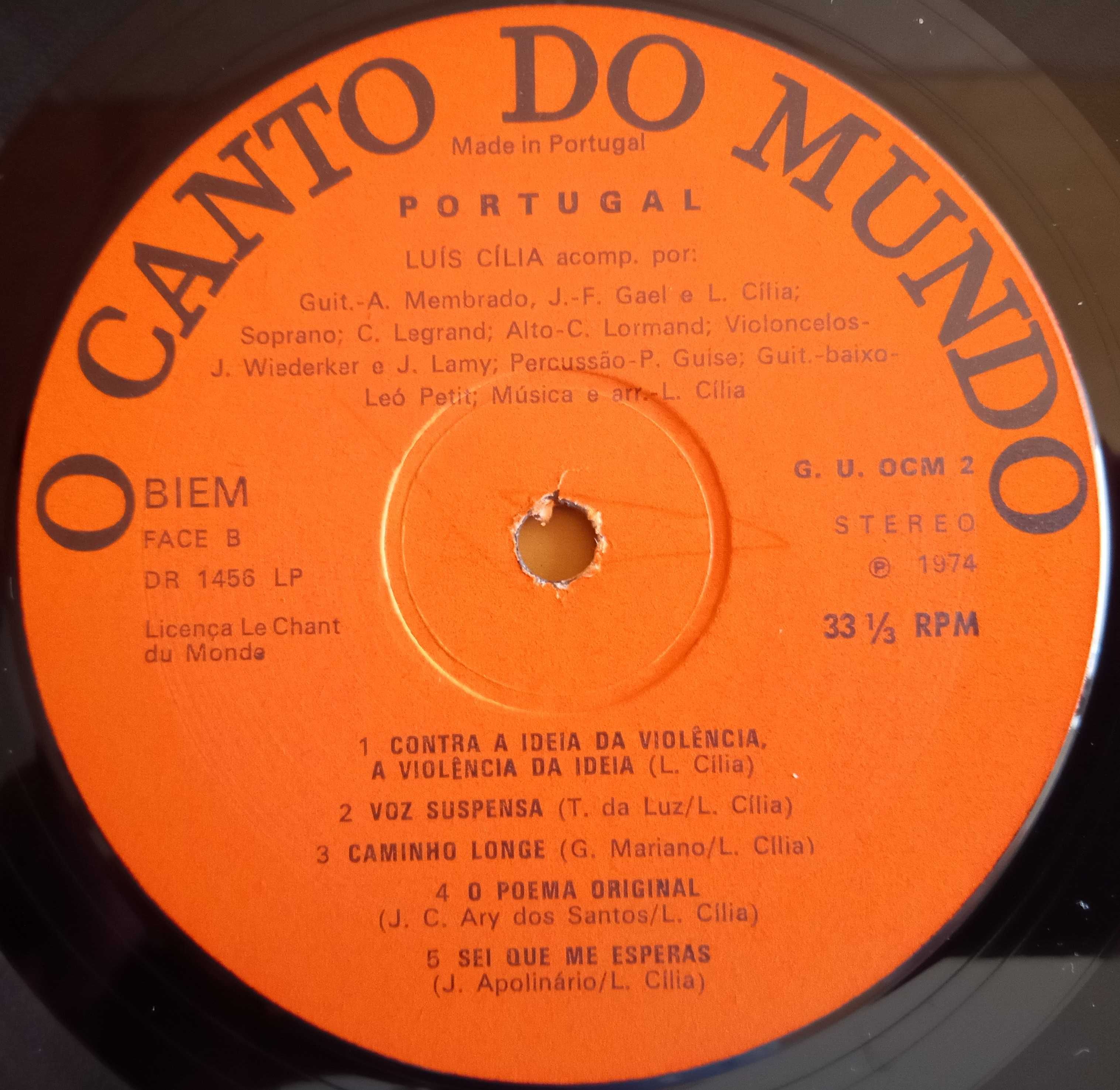 Luís Cília	- - - - -	Contra a Ideia da Violência, A Violência ...	- LP