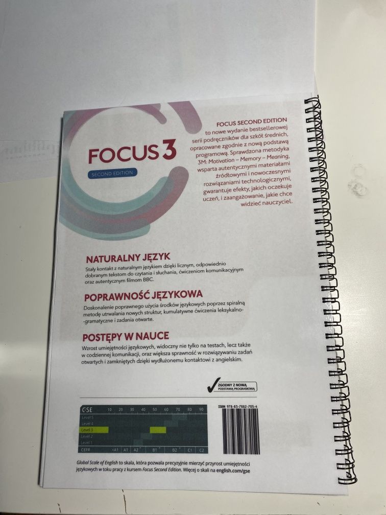 Sprzedam Focus 3 książka i zeszyt do ćwiczeń:.