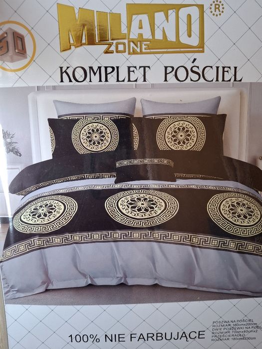 Nowa pościel 160x200 z prześcieradłem MILANO