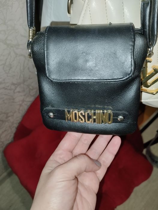 Moschino mini сумка, натуральна шкіра