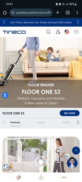 Aspirador/mopa Tineco Floor One S3