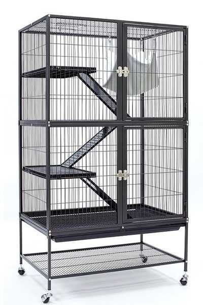 Простора міцна клітка вольєр з поличками (різні)