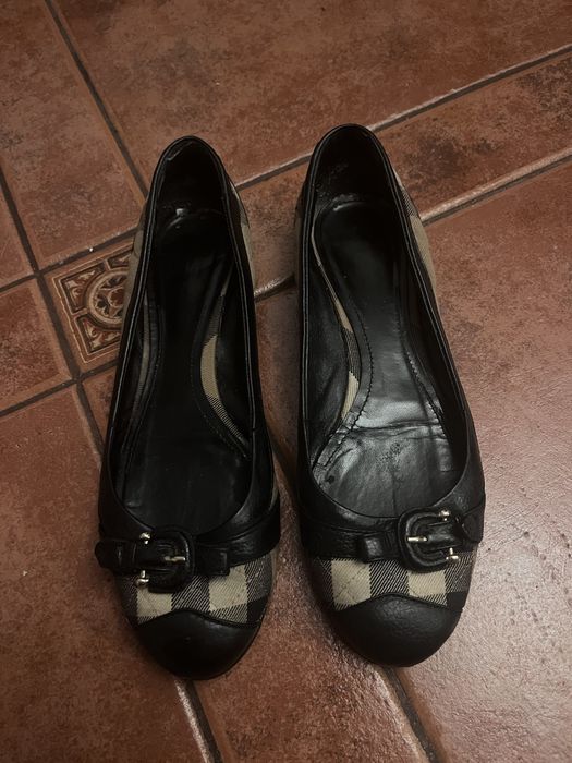 Burberry buty baleriny klasyczne krata 39