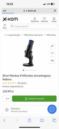 Mikrofon silver monkay
