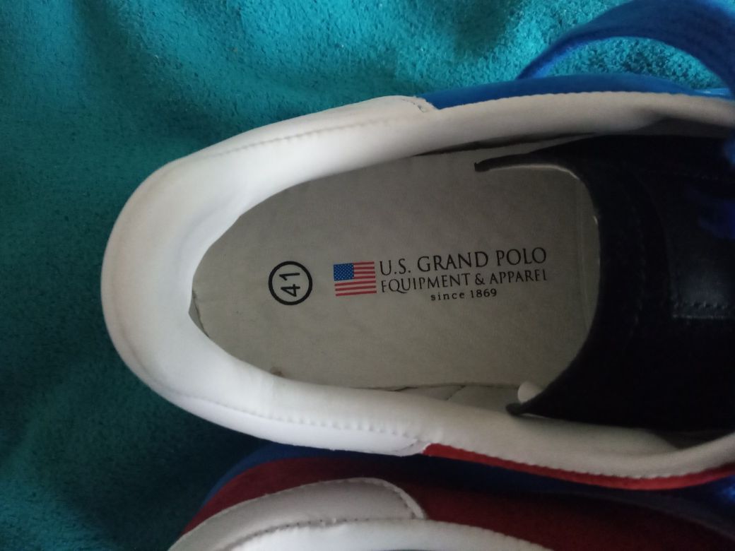 Оригінальні нові замшеві кросівки U. S. GRAND POLO(41)