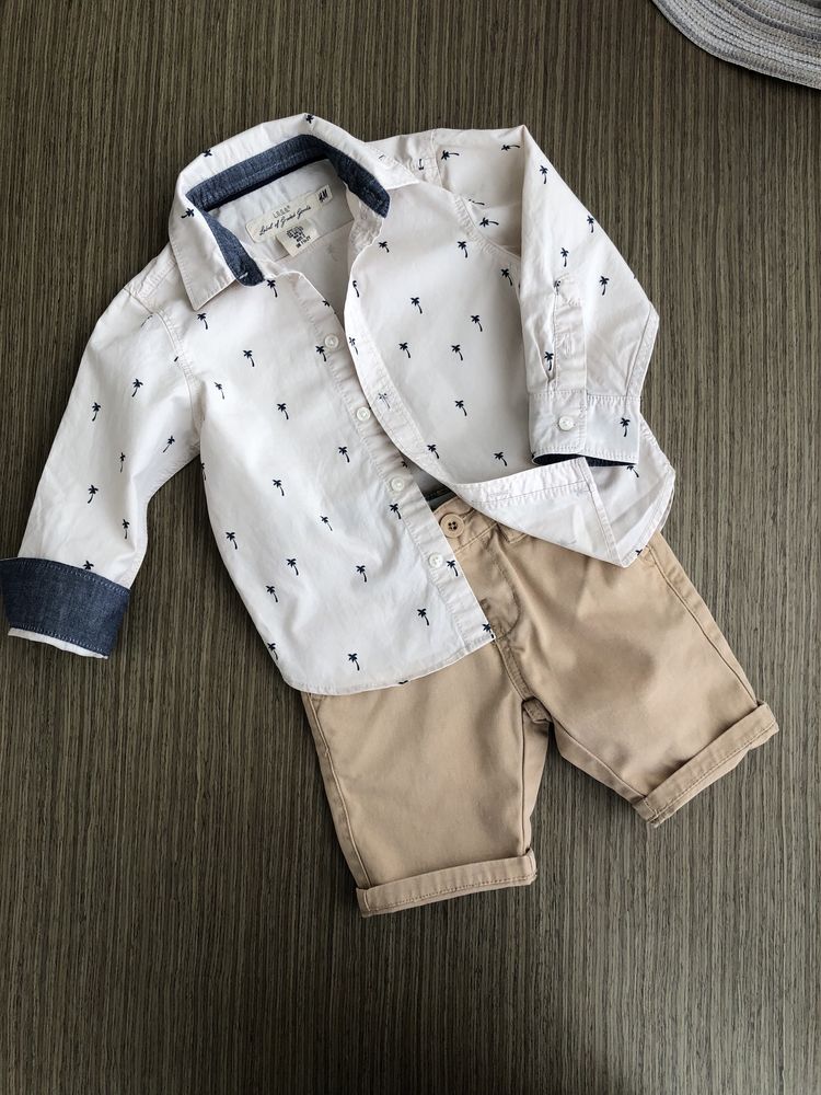 Zara, Святковий комплект 18-24 міс, шорти і сорочка на хлопчика