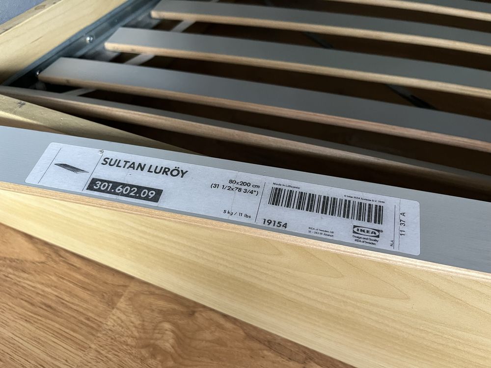 Łóżko Ikea komplet 160x200 rama Engan Sultan Luroy
