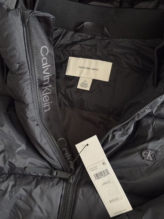 Новий оригінальний чорний чоловічий пуховик Calvin Klein розмір L XL