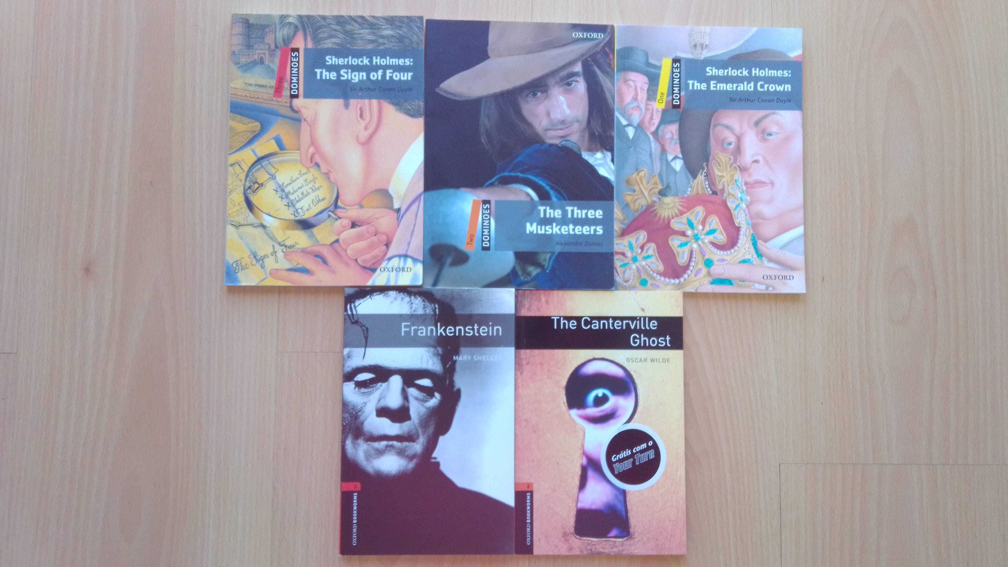 Livros de leitura para a disciplina de Inglês em óptimo estado