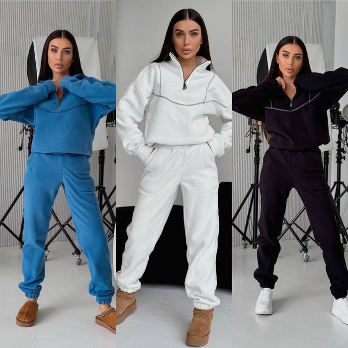 Жіночий теплий дуже гарний костюм фліс полар двохсторонній