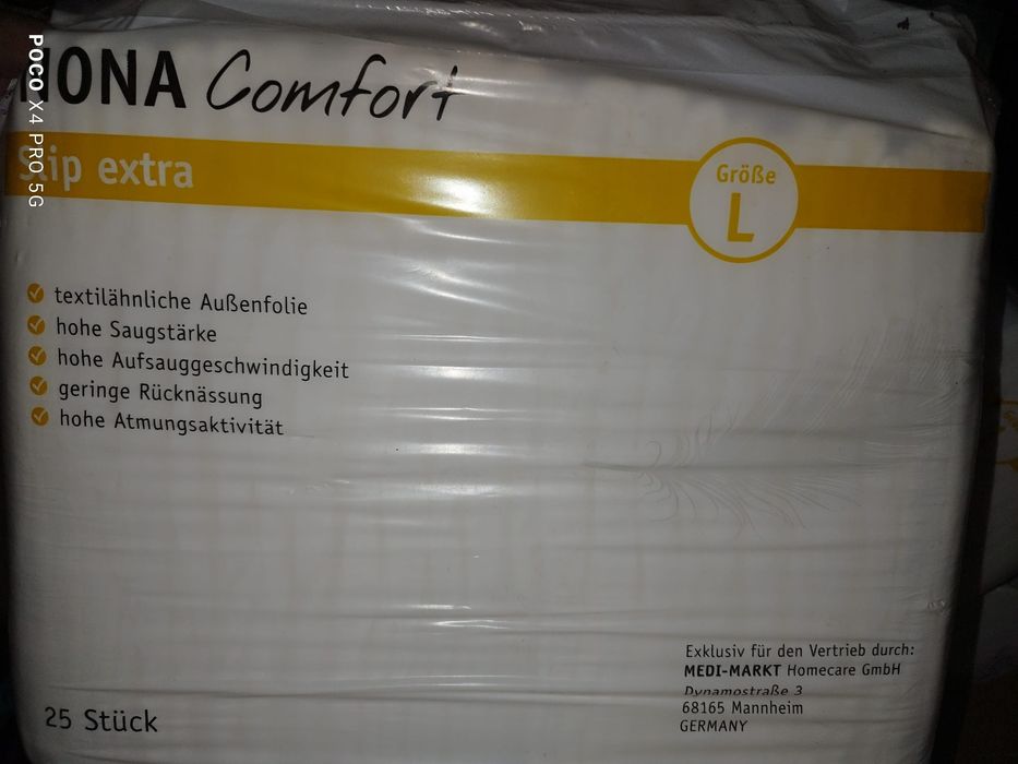 Pampersy,pieluchomajtki   L dla dorosłych