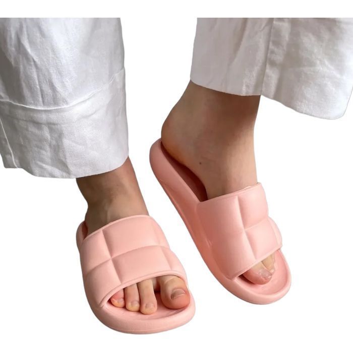 Klapki damskie lekkie buty kapcie BASENOWE 40 Ds-63 Brzoskwinia