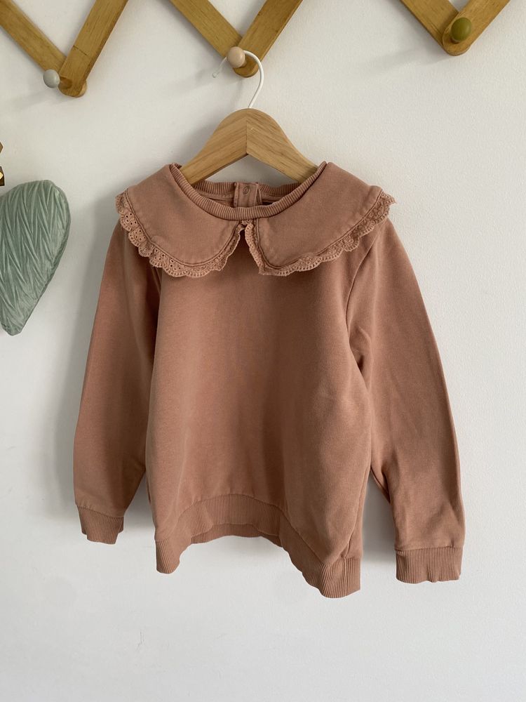 Bluza beżowa brzoskwiniowa name it 110 kołnierzyk jak newbie