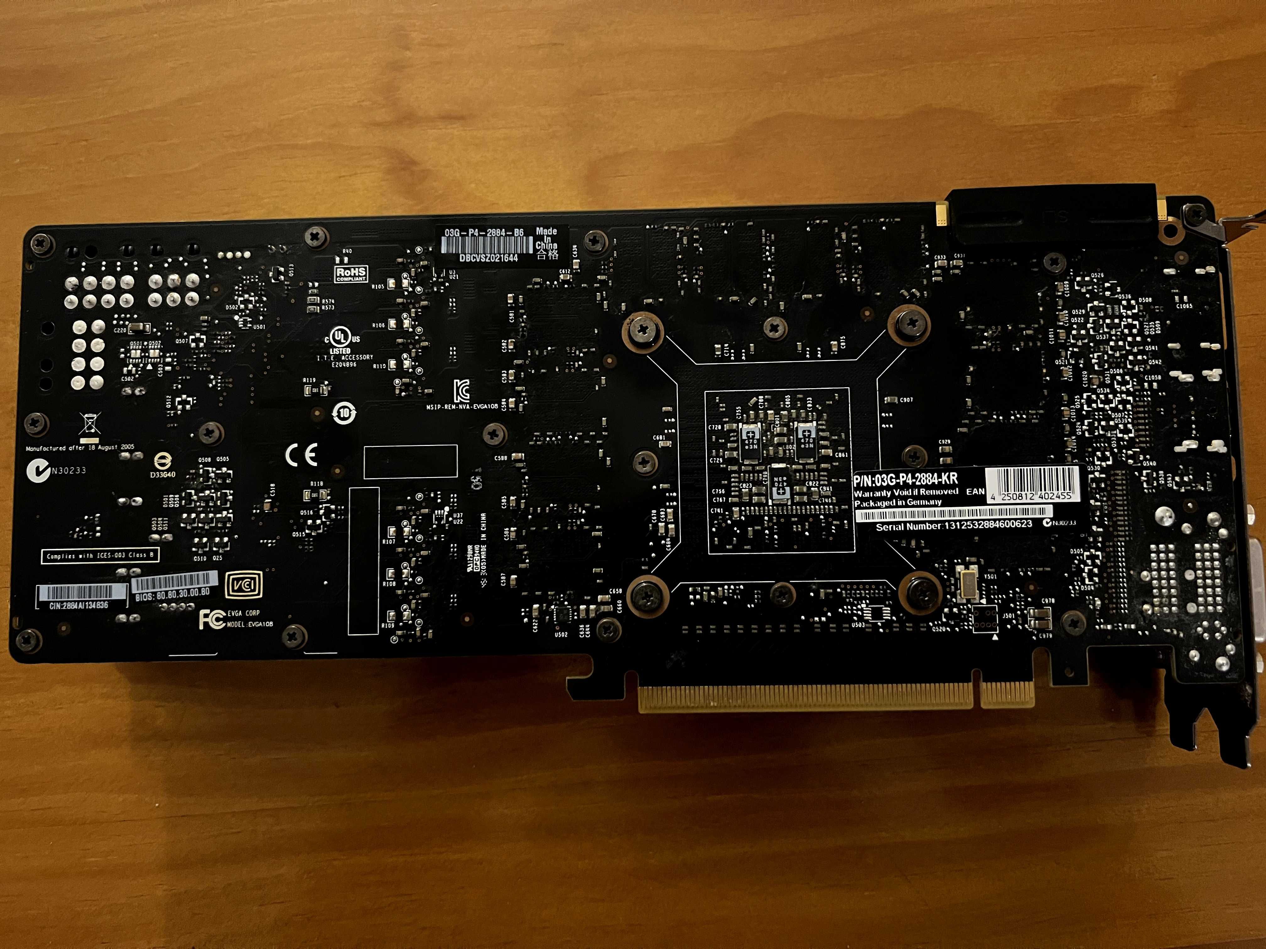 Placa Gráfica Nvidia GTX 780ti EVGA SC - Avariada