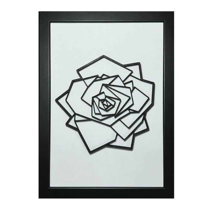 Ramka 3d z Różą Prezent Ozdoba na ścianę