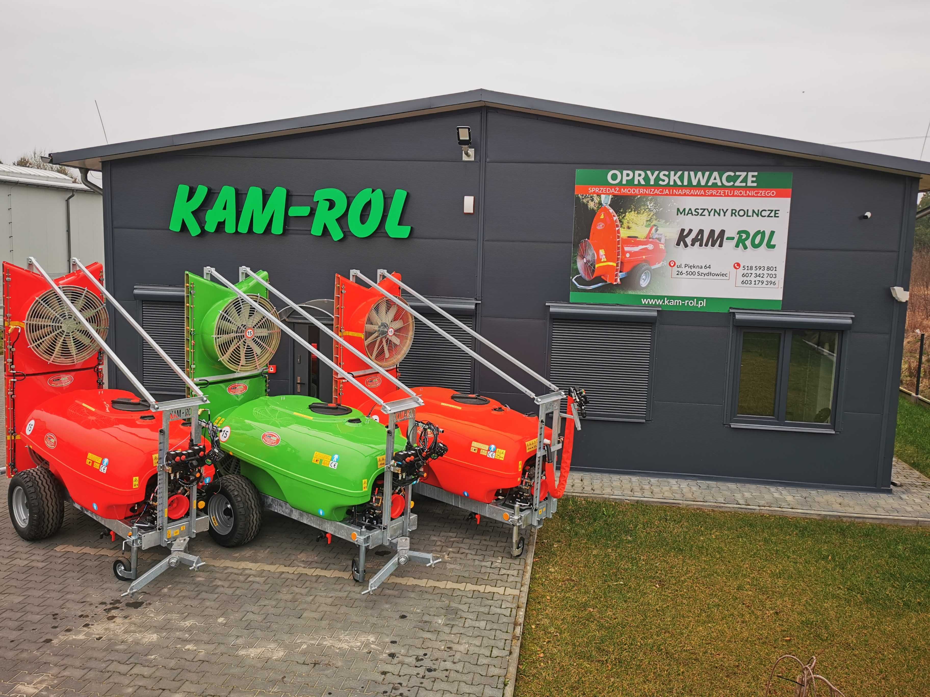 Opryskiwacz sadowniczy KAM-ROL,1000l ,NOWY, dwa wentylatory,kolumna