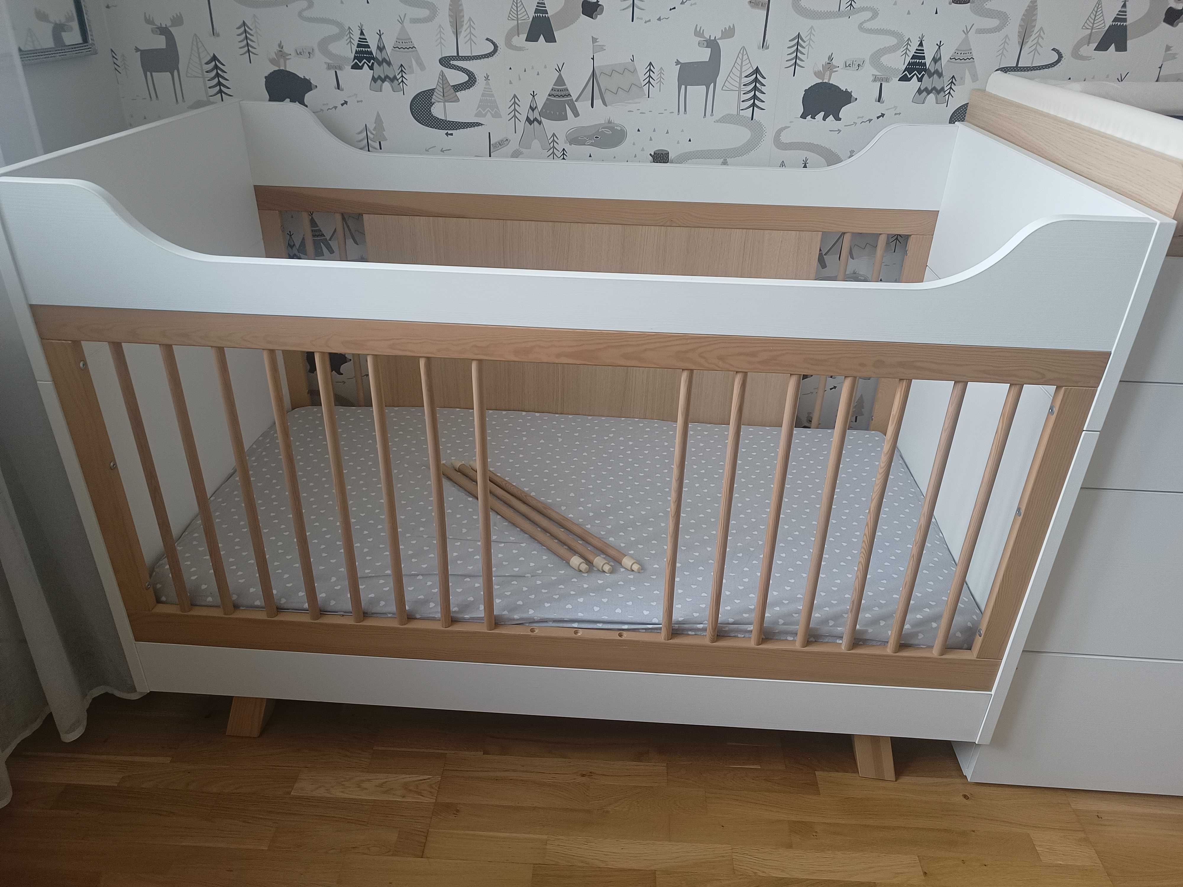 Łóżeczko 3 w 1 VOX seria Baby 4 You + Materac (kokos + lateks)