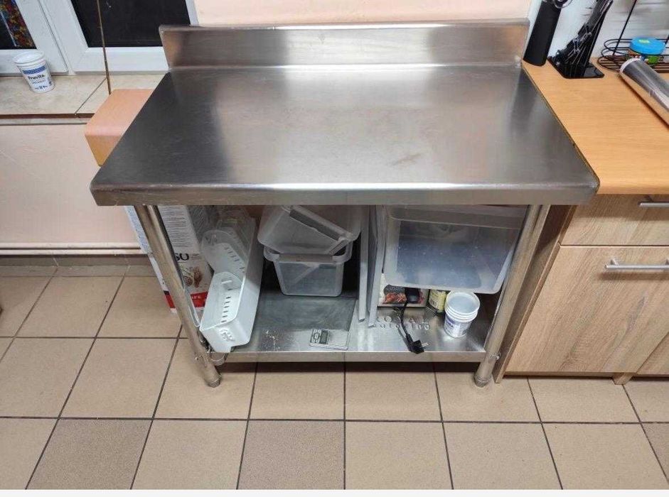 Stół gastronomiczny ze stali nierdzewnej 1200x600x850 mm z półką nowy