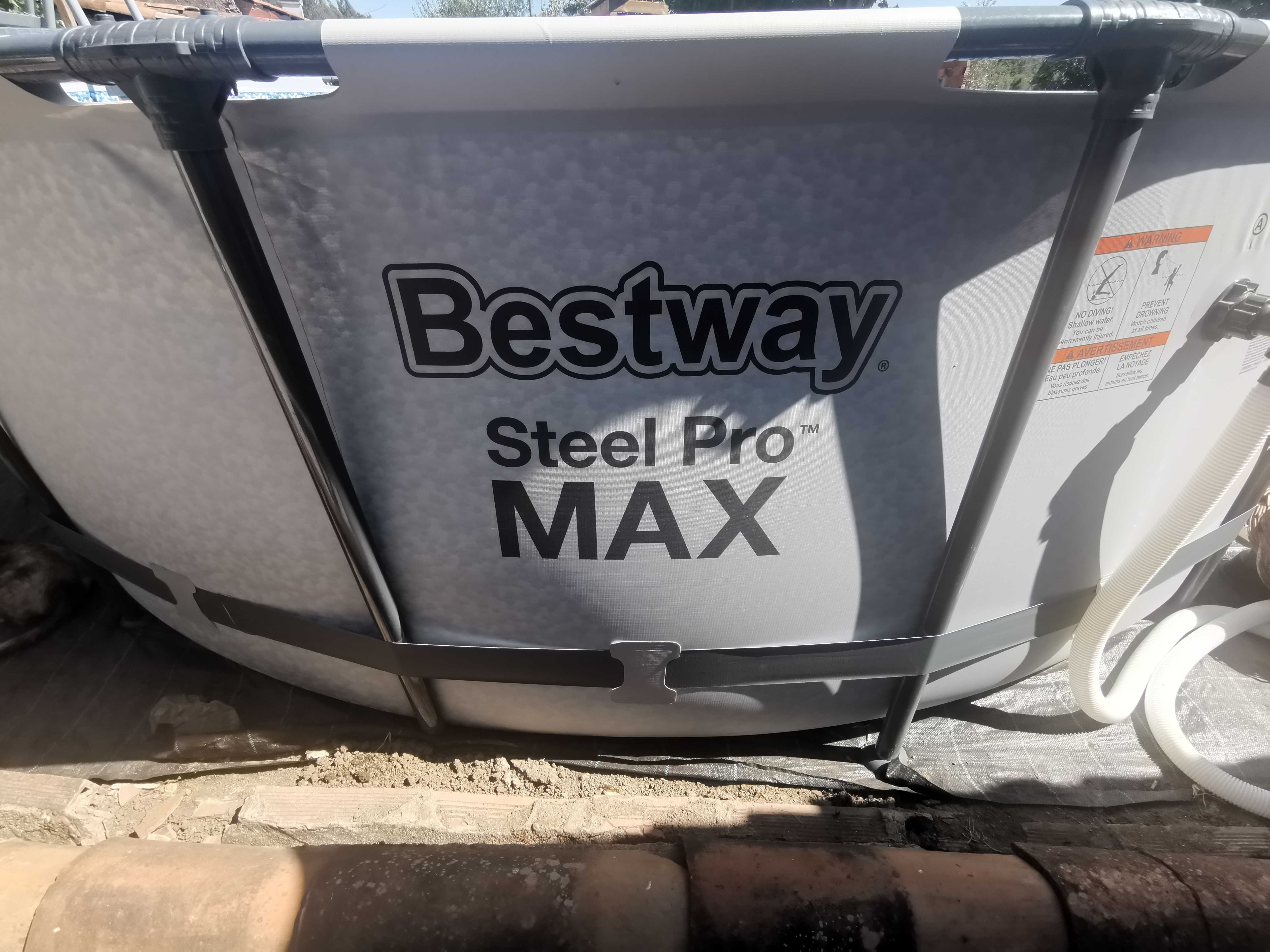 Piscina Bestway Steel Pro Max - 4.88 x 1.22 - Como Nova