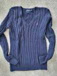Sweter Ralph Lauren Polo granat logo