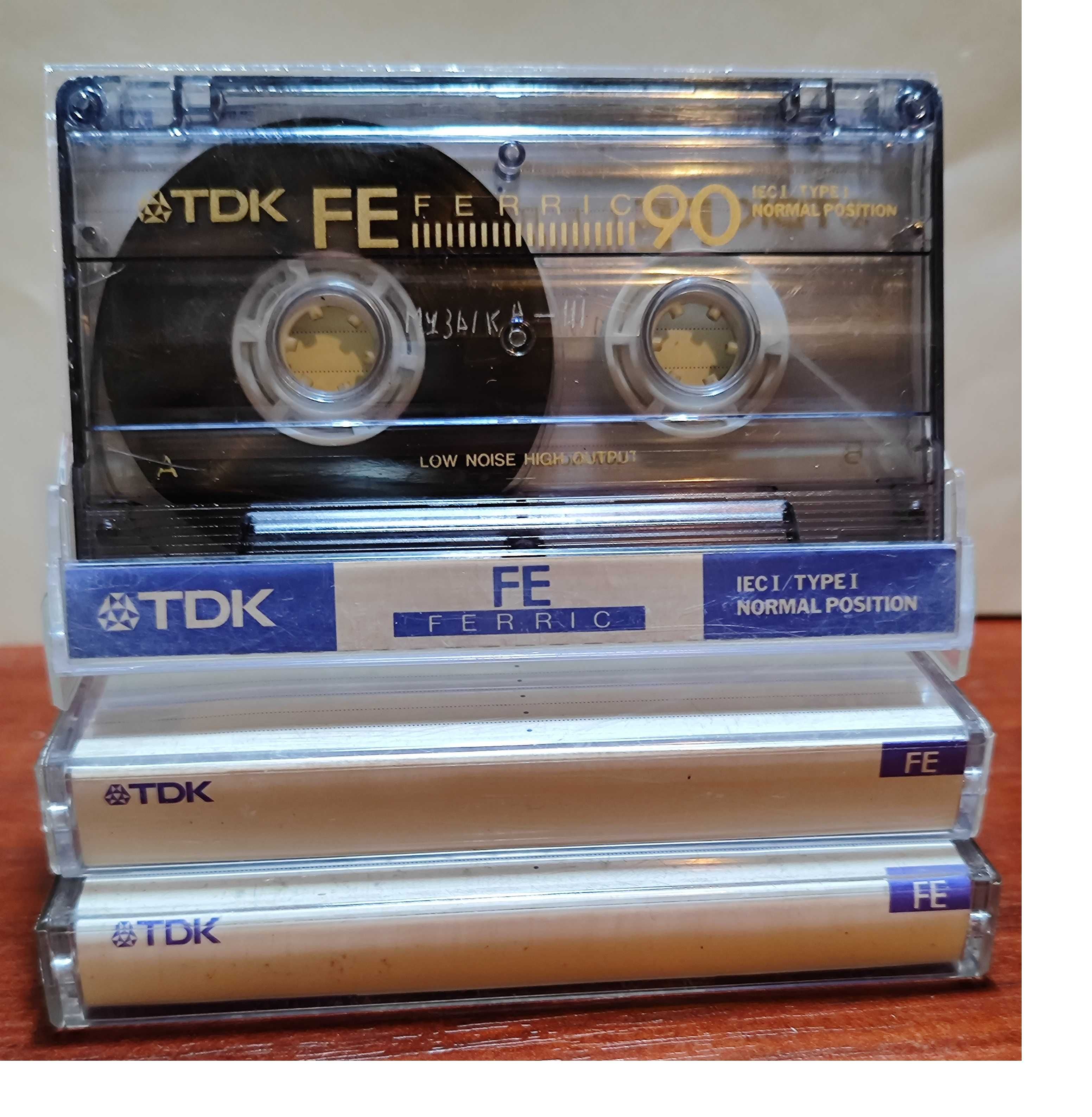 Аудиокассеты TDK D90,60, International C90, Memorex dBC60