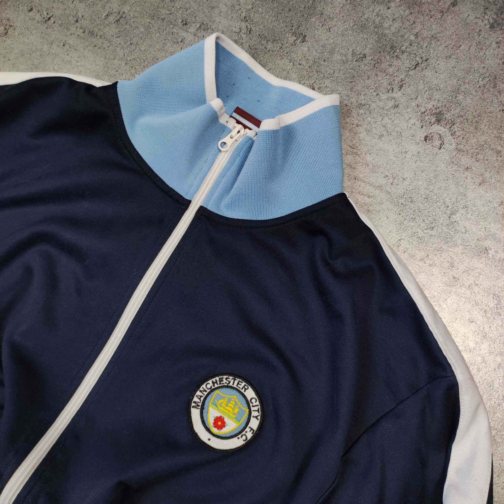 MĘSKA Bluza RETRO Klubowa Kibic Manchester City Oficjalna Piłka Nożna