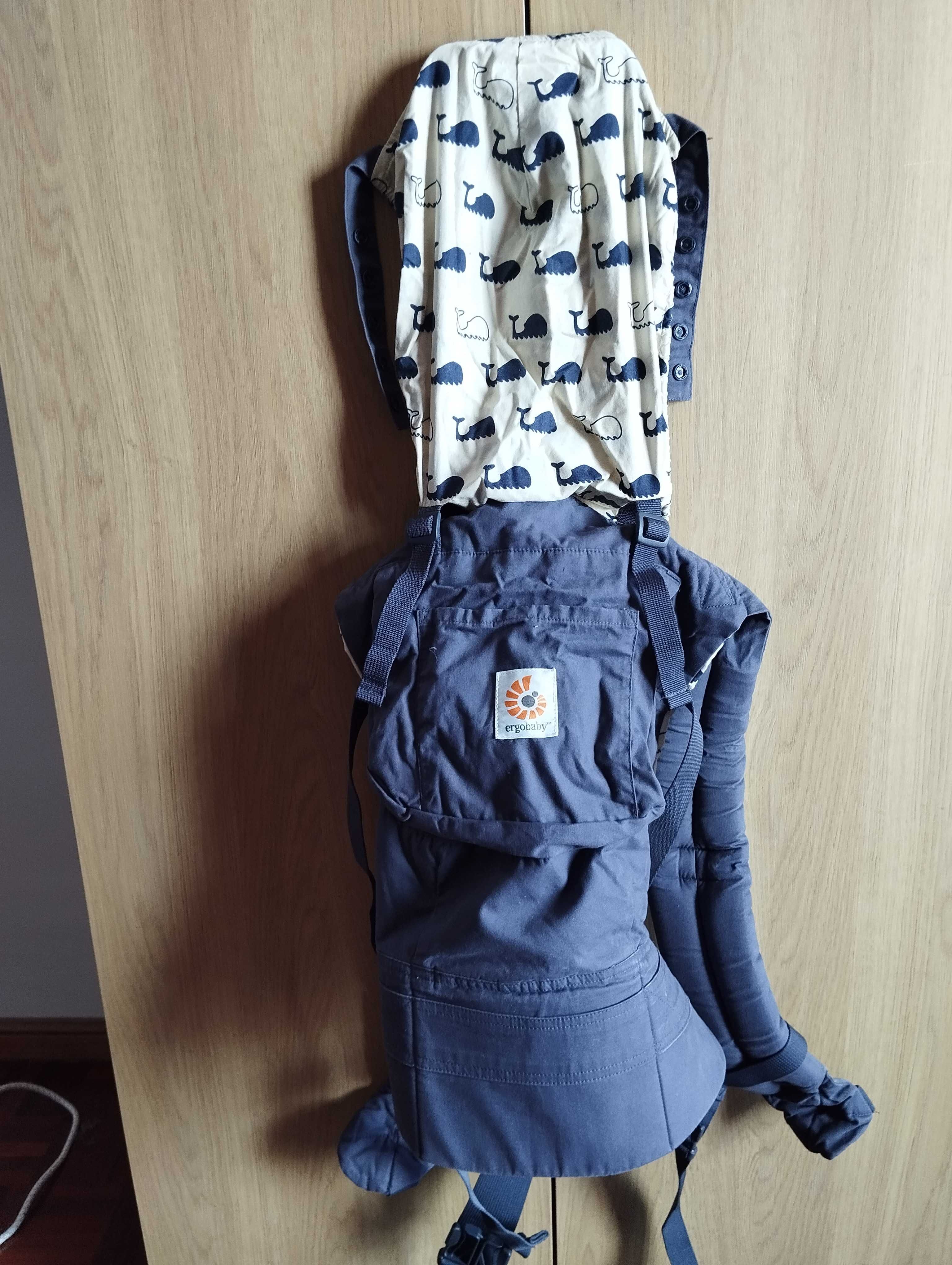 Mochila Porta-bebés marinho unissexo Ergobaby original 3 posições