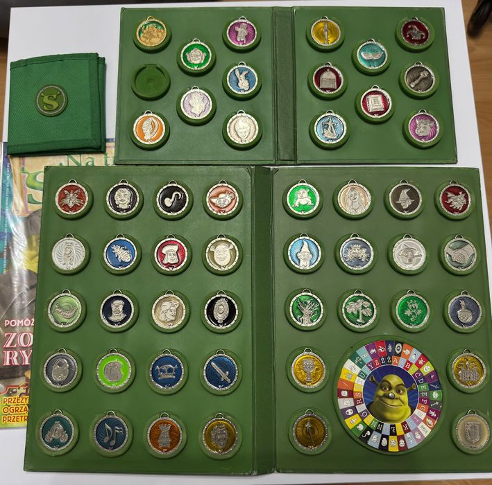 Kolekcja Shrek – medaliony, albumy, portfel, magazyn