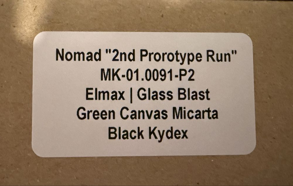 UNIKAT Nóż MK Knives Nomad Prototype 2ND
