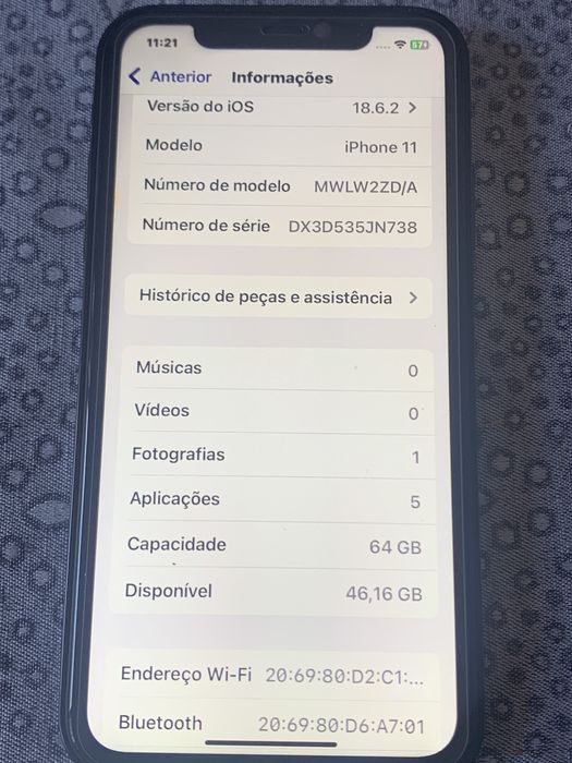 Iphone 11 convertido em 12 pro black